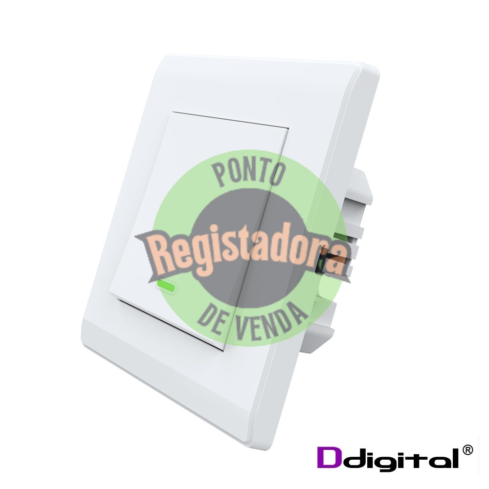 Interruptor Inteligente Wi-FI 1 Botão Alexa Branco