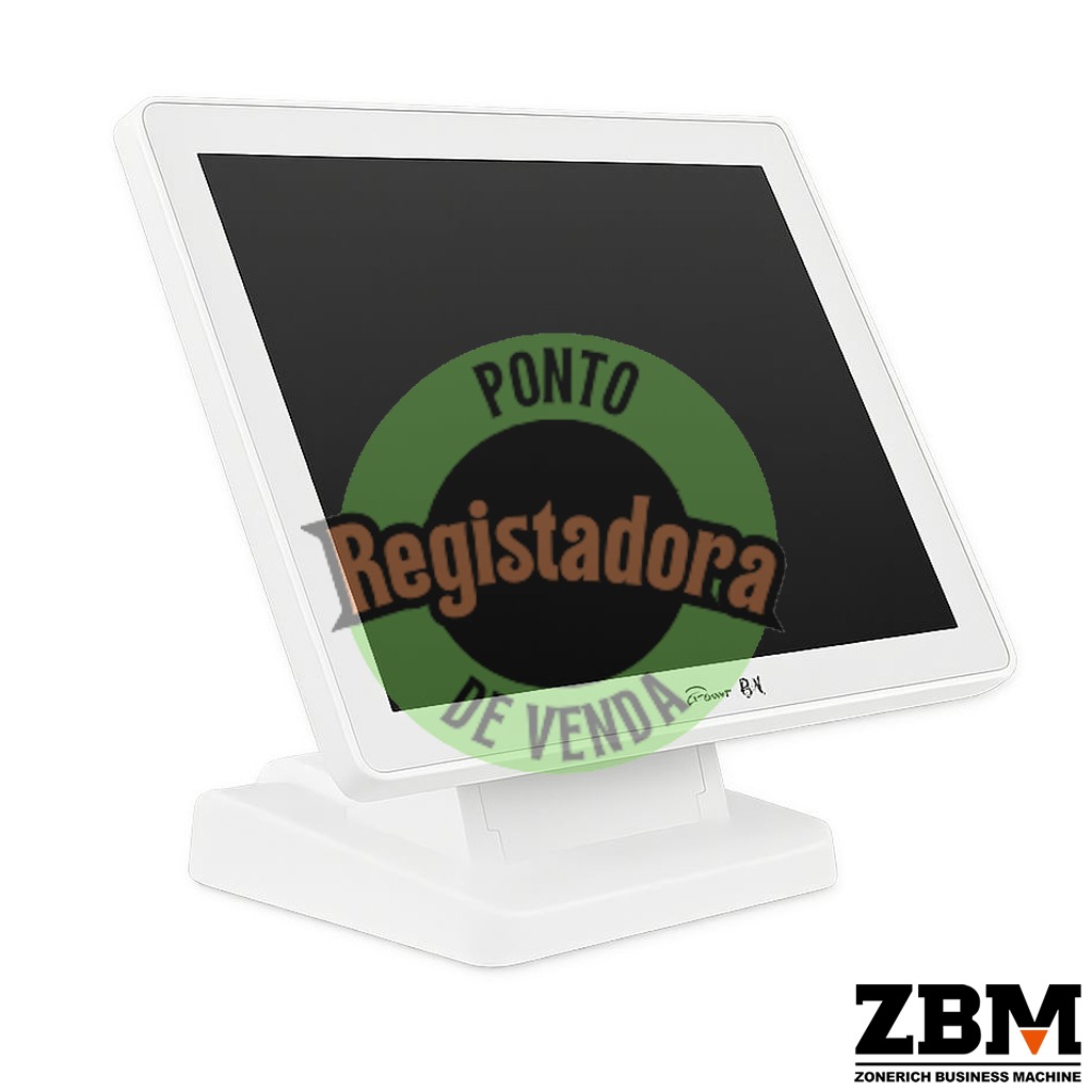 Monitor Touch ZBM 17" Branco VGA + HDMI  - ZQ-1700BTW