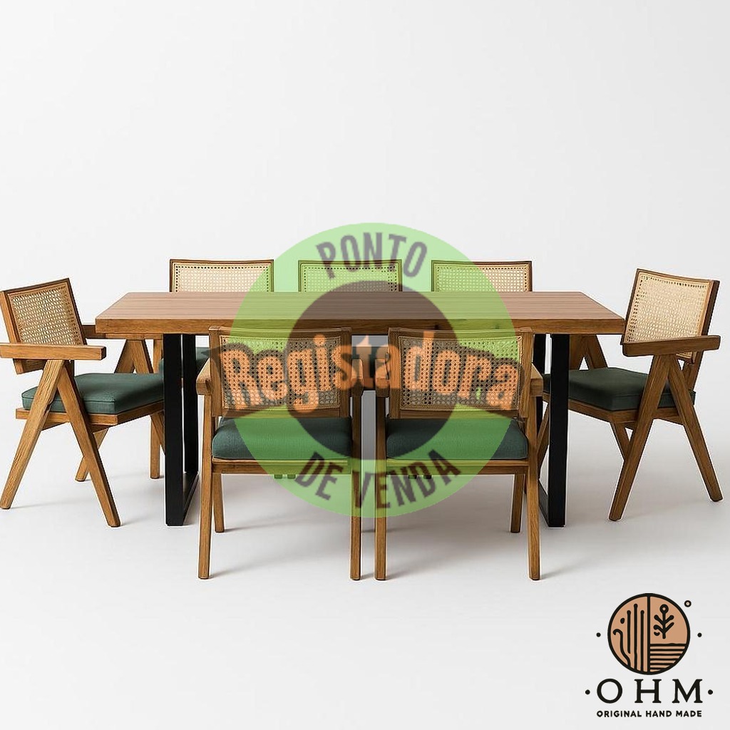 Set Green Rattan