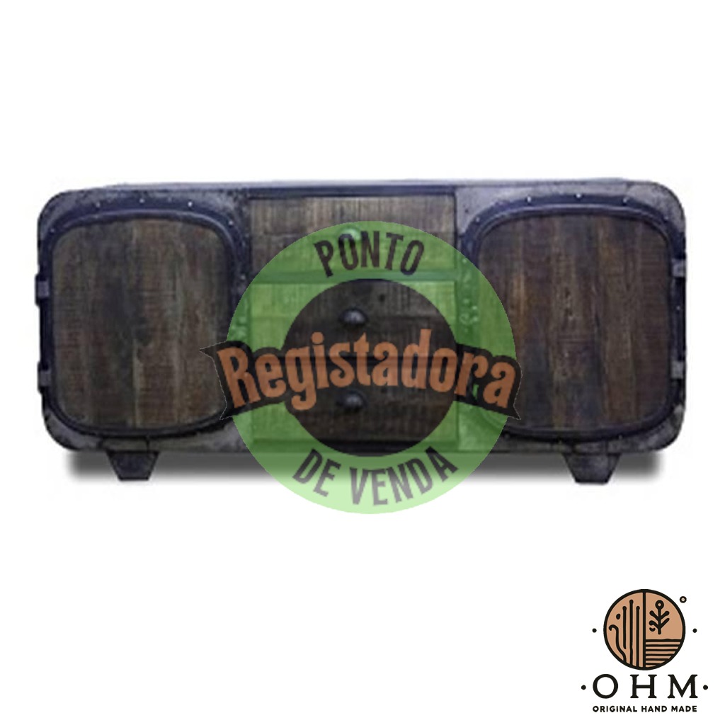 Móvel de TV Estilo Industrial Retrô