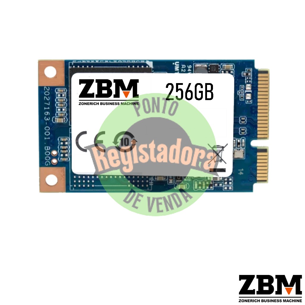 SSD 256Gb mSATA p/ POS ZBM