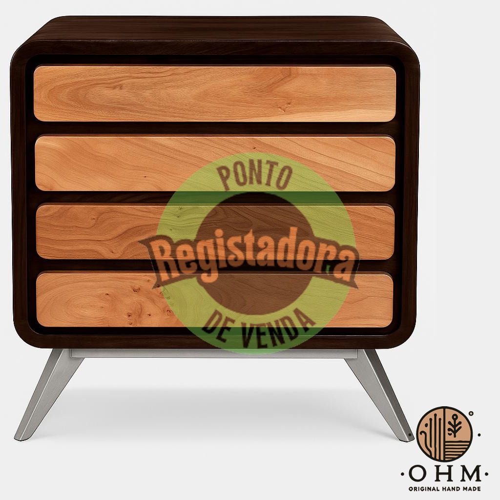 Mesa de cabeceira Retro Industrial